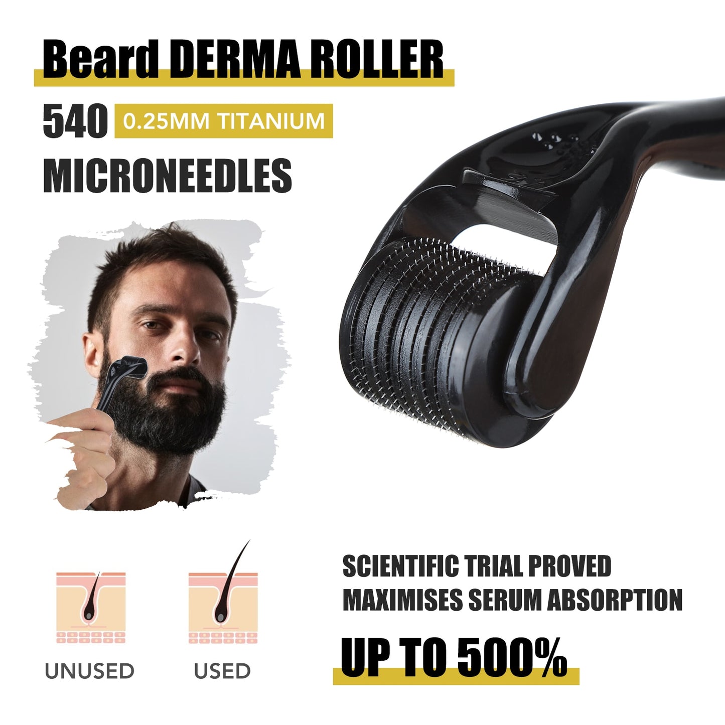 SKINER 5pcs The Men Beard Oil Growth Kit - HAB - Hair And Beauty