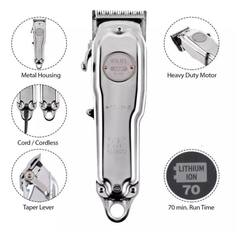 Wahl Professional 5 Star Series Metal Edition Cordless 1919 clipper 100 years Hair Clipper  for Professional Barbers - HAB - Hair And Beauty