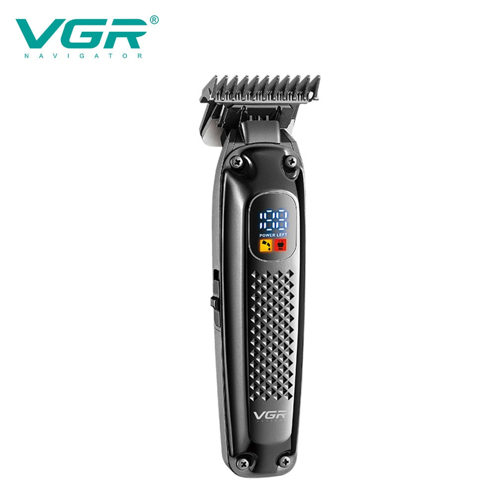 VGR V-972 Engraved Hair Trimmer LCD Digital Display - HAB - Hair And Beauty