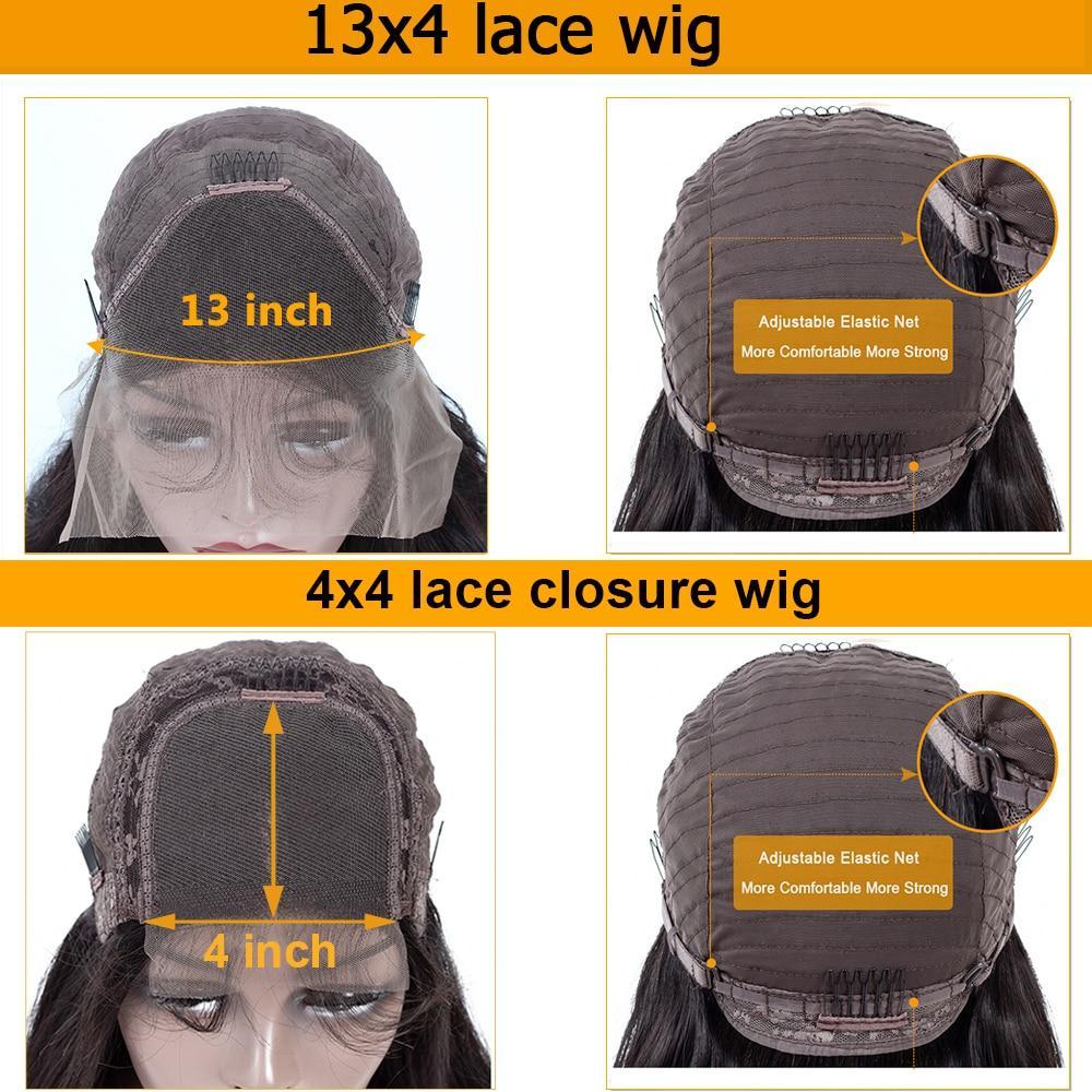 13x4 Deep Wave 13x6 Short Bob frontal 4x4 Lace 5x5 Closure Wigs - HAB 