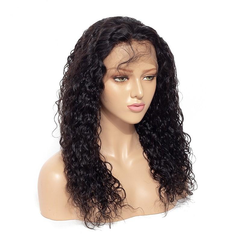 13x4 water wave Lace Front Human Hair Wigs - HAB 