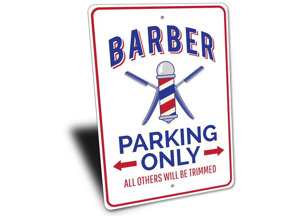 Barber Shop Parking Sign - HAB 