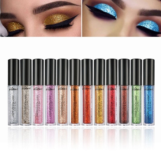 12 Colours High Gloss Glitter Eyeshadow Sexy - HAB 