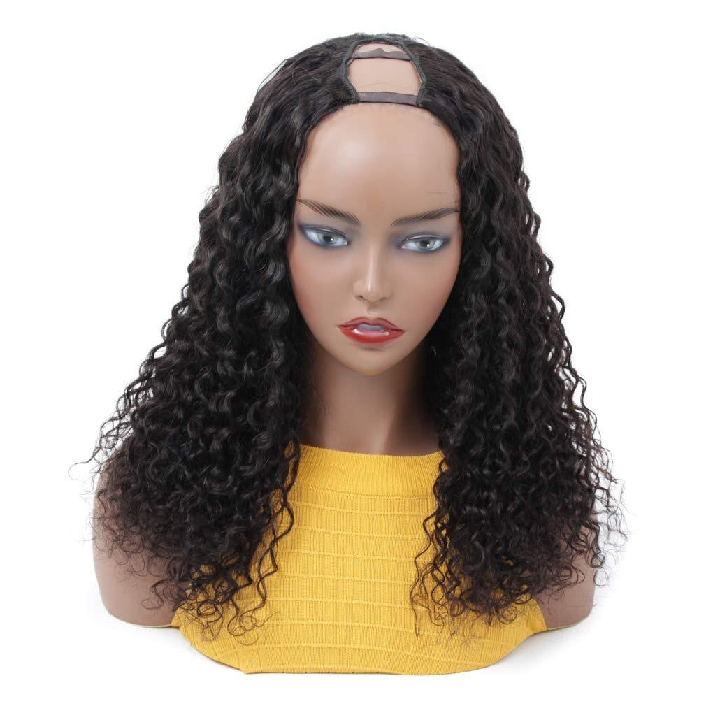 Deep wave U part Human Hair Wigs - HAB 