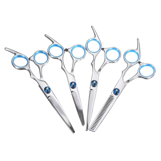 7Pcs/ Grooming Scissors Set Straight Curved Cutting - HAB 
