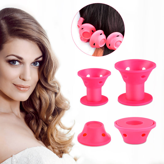 10Pcs/Set Hair Care Rollers Soft Silicone  Magic - HAB 