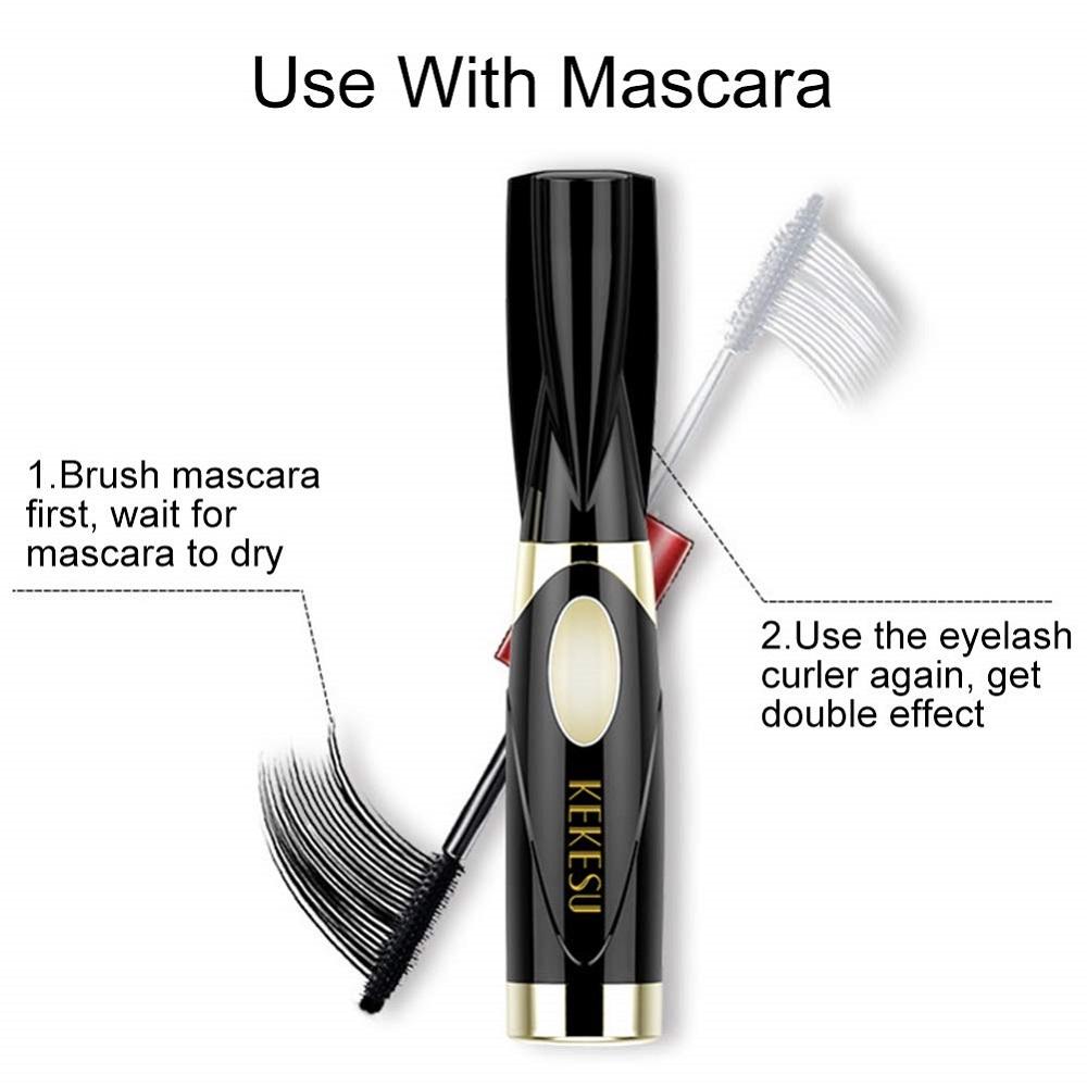 Mini Electric Heated Eyelash Curler Makeup Eye Lasting Beauty Tool - HAB 