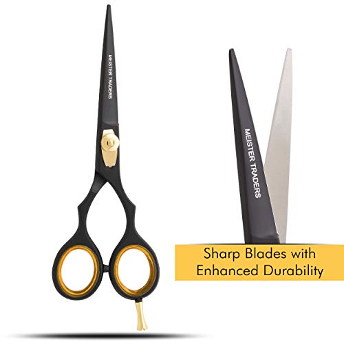Professional Hair Scissors-Barber Hair Shears 6.5’’ Haircut Scissors Professional Hair Cutting Scissors for Women/Men with Fine Adjustment Screw & Free Comb Japanese Stainless Steel Rainbow Color - HAB 