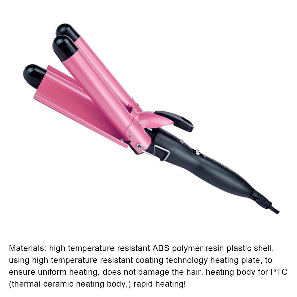 Hair Curling Iron 3 Barrel Temperature Adjustable and Fast Heating SP - HAB 