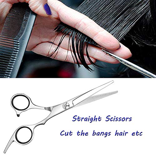 ESSOY Professional Hair Cutting Scissors/Shears (6.5-Inches), 4CR Stainless Steel Haircut Scissor with Fine Adjustment Screw for Home Salon,Barber Hairdressing Scissor for Women Men Kids - HAB 