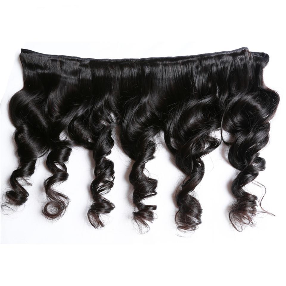 Loose Wave 10A Grade 3/4 bundles with 13x4 Frontal - HAB 
