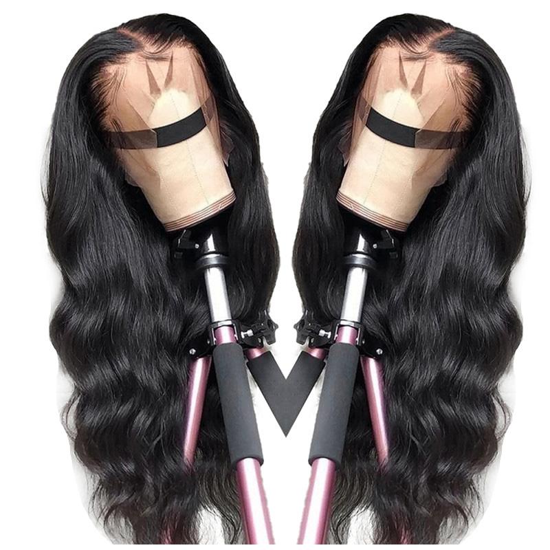 Brazilian Virgin 13x4 Body Wave Lace Front Human Hair Wigs - HAB 