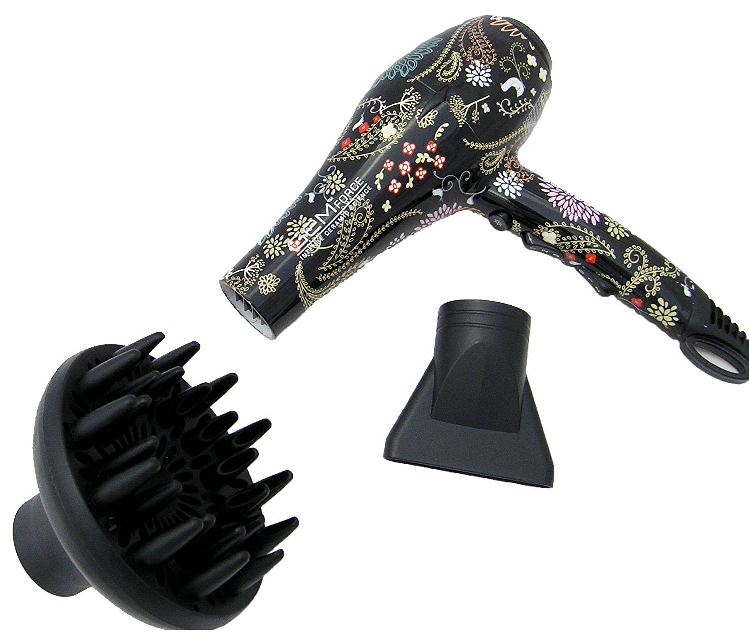 Gem Force Intense Ionic Ceramic Hair Dryer (Paisley) - HAB 