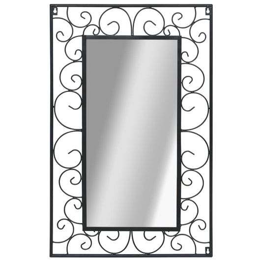 Wall Mirror Rectangular 19.6"x31.4" Black - HAB 