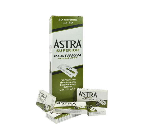 ASTRA® SUPERIOR PLATINUM DOUBLE EDGE RAZOR BLADES - HAB 