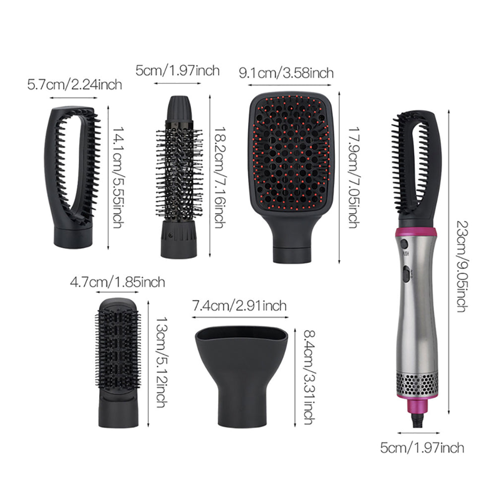 One Step Hot Air Brush 5 in 1 Electric Comb - HAB - Hair And Beauty