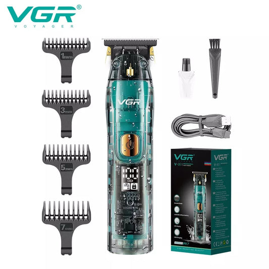 VGR V-961 Professional Trimmer Transparent Style Clipper Cordless - HAB - Hair And Beauty