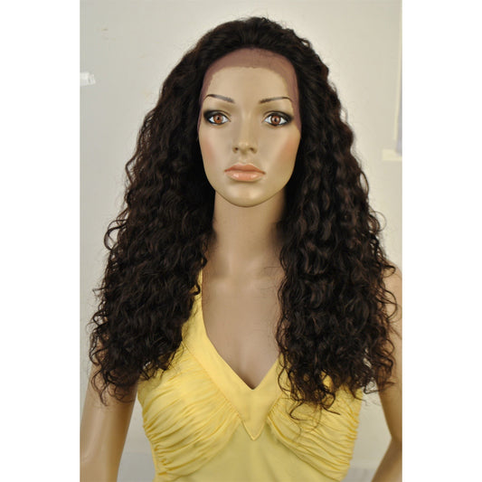 SWISS LACE WIG.100% Virgin Human Hair. SPANISH CURL TEXTURE. 20" - HAB 