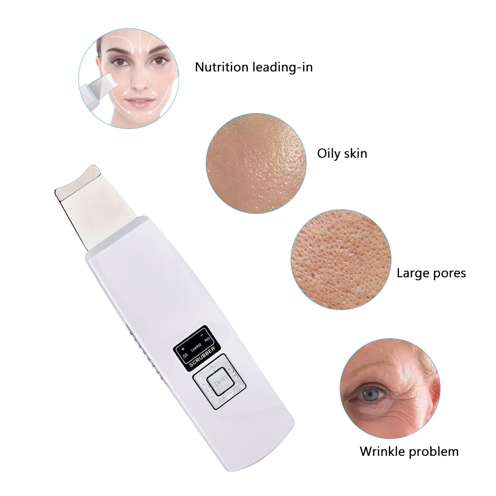 Ultrasonic Facial Skin Cleaner Exfoliating Pore - HAB 
