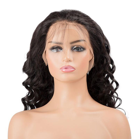 13x4 Curly Lace Front Human Hair Wigs - HAB 