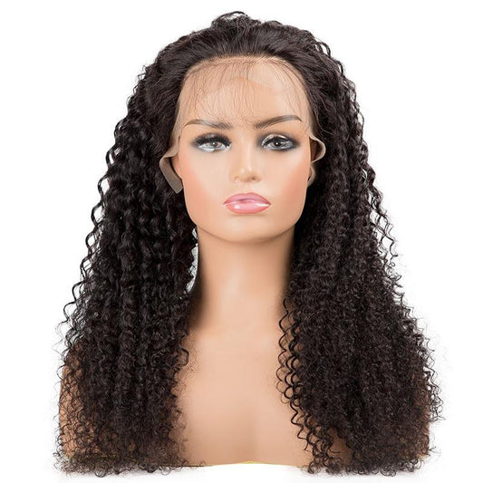 13x4 Kinky Curly Lace Front Human Hair Wigs - HAB 