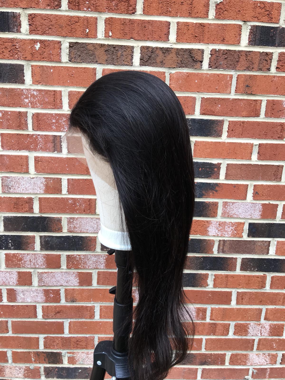 Brazilian Virgin 13x4 Straight Lace Front Human Hair Wigs - HAB 