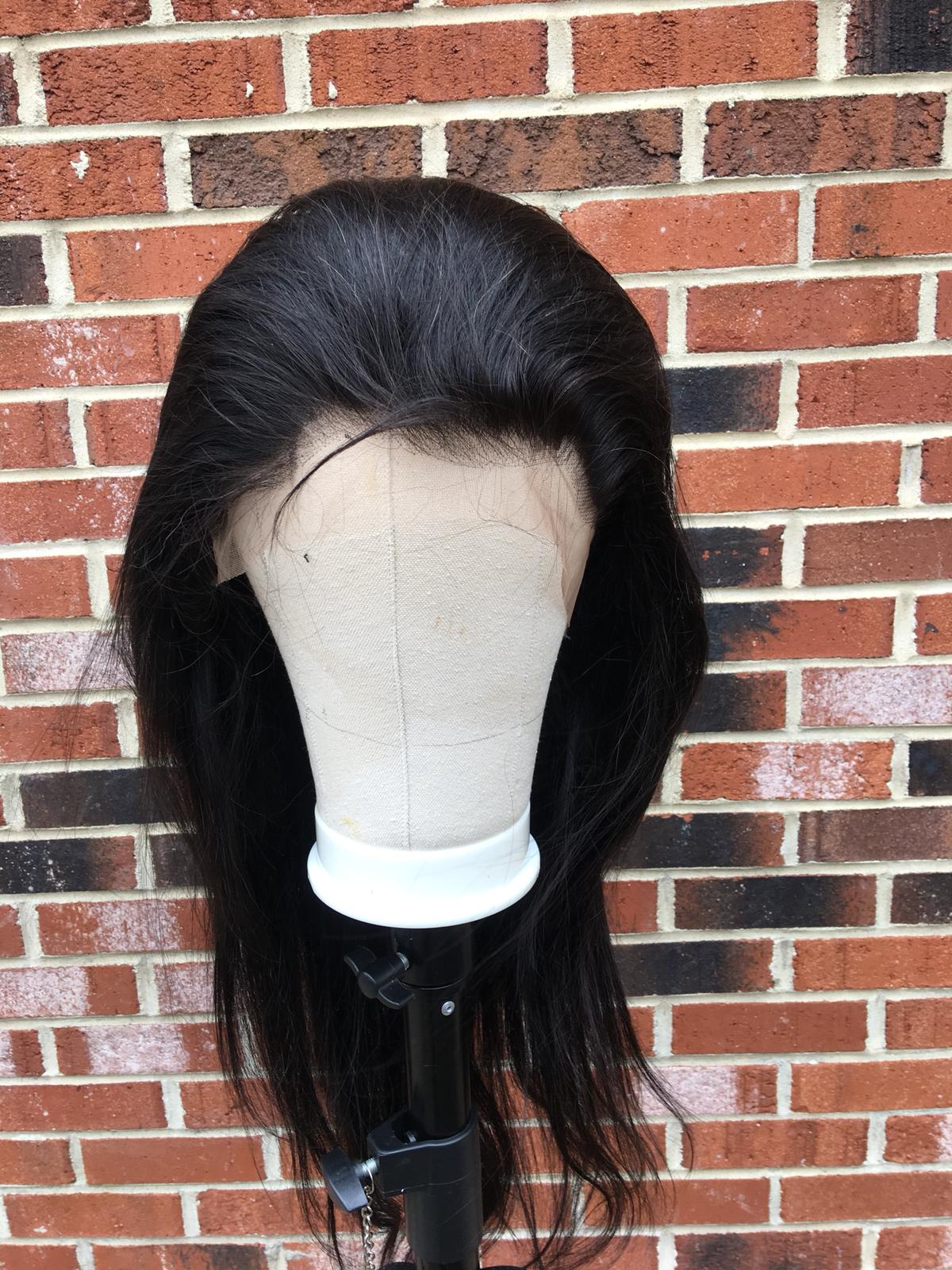 Brazilian Virgin 13x4 Straight Lace Front Human Hair Wigs - HAB 