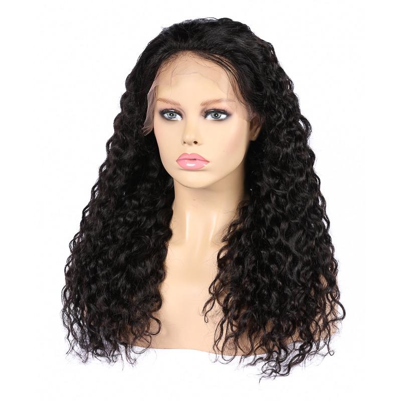 13x4 Jerry Curl Lace Front Human Hair Wigs - HAB 
