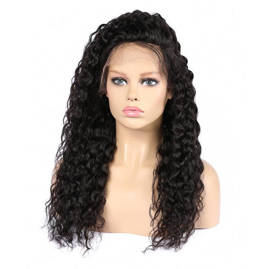 13x4 Jerry Curl Lace Front Human Hair Wigs - HAB 