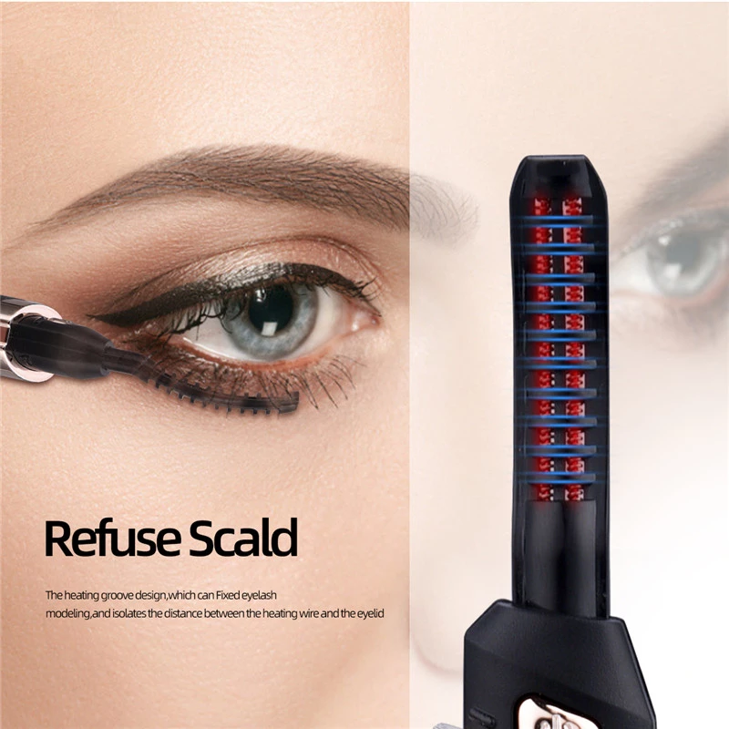 Electric Eyelash Curler Temperature Adjustable Quick Heating Eyelash - HAB 