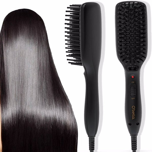 Hair Straightener Brush Hair Styler Electric Hot Comb - HAB 