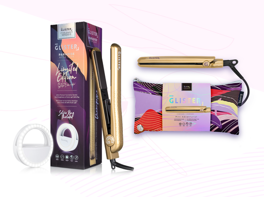 Limited Edition After Dark Flat Iron Golden Duo - HAB 