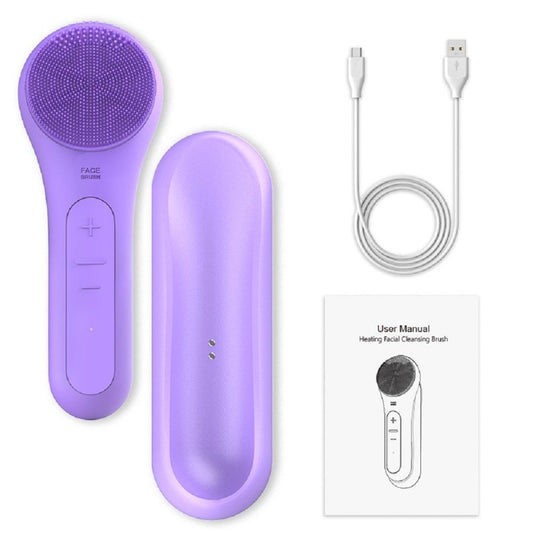 Rechargeable Portable Intensive Cleansing Facial Brush with Heat - HAB 