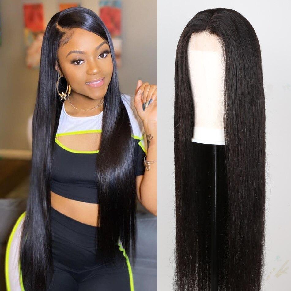 4x4 Straight 5x5 Lace Closure wigs 6x6 Human Hair Wigs - HAB 