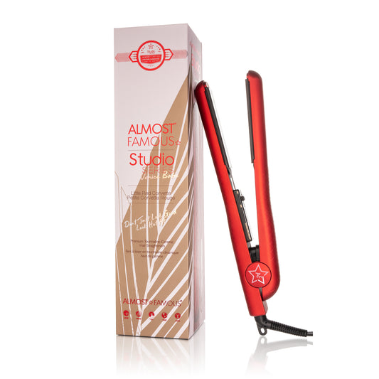 Almost Famous 1.25" Venice Babe Flat Iron with Luxe Gem Infused Plates - HAB 