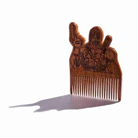 Deadpool Wooden Beard Comb - HAB 