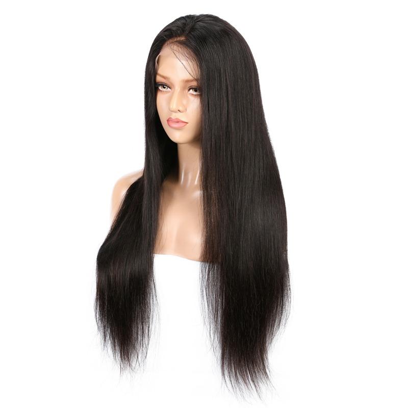 13x6 Straight Frontal Human Hair Wigs - HAB 