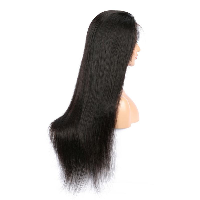 13x6 Straight Frontal Human Hair Wigs - HAB 