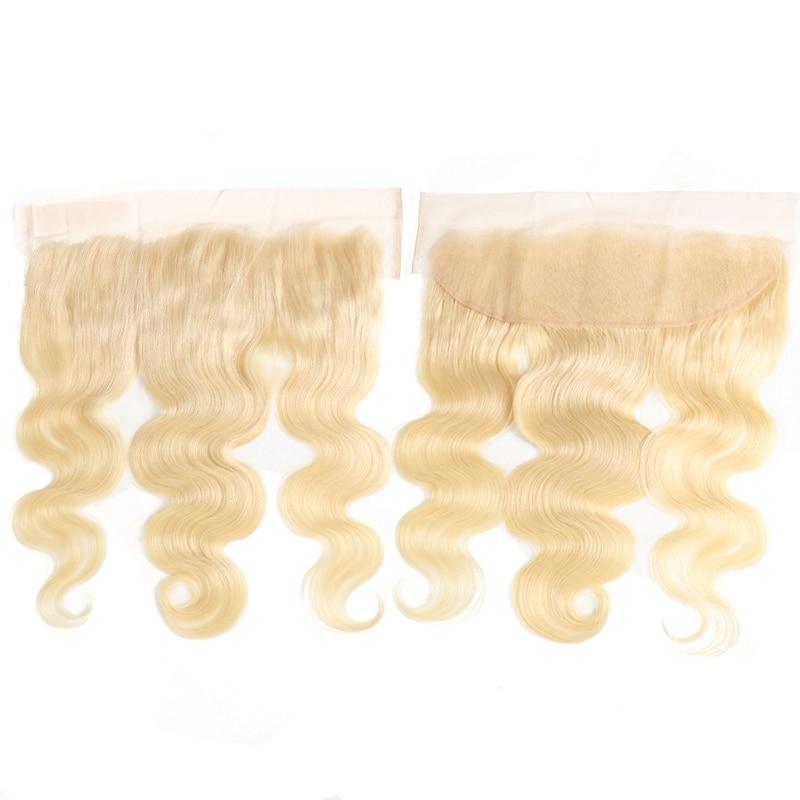 Beumax Hair Body Wave Brazilian Virgin Hair 13x4 Lace Frontal #613 - HAB 