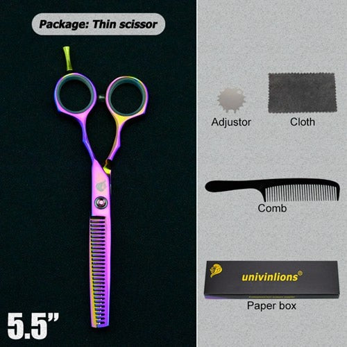 5.5" black hair scissors barber razor scissors hot scissors hair cut designs cheap hairdressing tools hair clipper kids scisors - HAB 