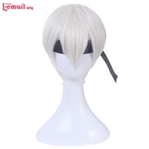 Nier Automatas 2B 9S Cosplay Wigs White Short Men Cosplay Wigs - HAB 