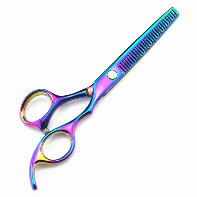 professional Japan 440c 6 inch hair scissors haircut scissor set hairdressing Cutting shears cut thinning barber makas scissors - HAB 
