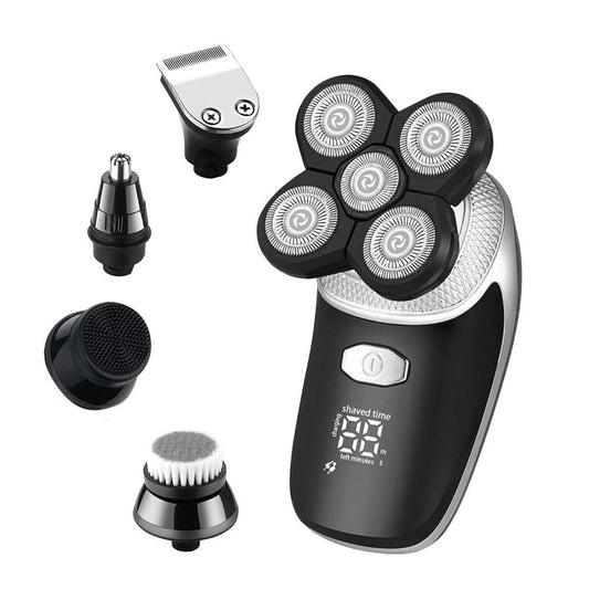 5 In1Multi-function Grooming Electric Shaver Kit Wet And Dry Electric Razor For Men Rechargeable Beard Nose Hair Shavin - HAB 