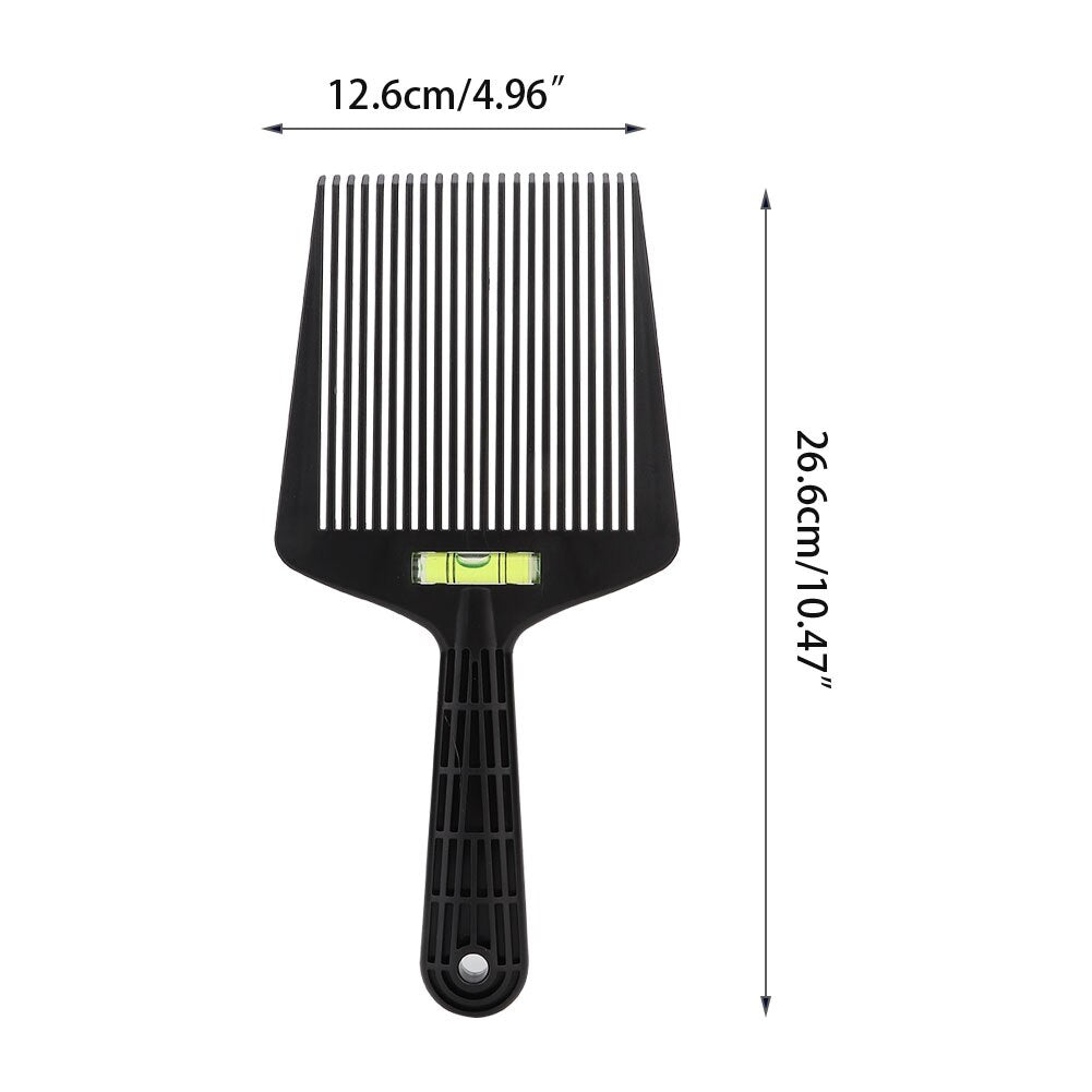 Flat Wide Tooth Hair Comb With Level Instrument Dyeing Coloring Pigment Mixing Coating Salon Barber Hair Styling Brush Tool - HAB 