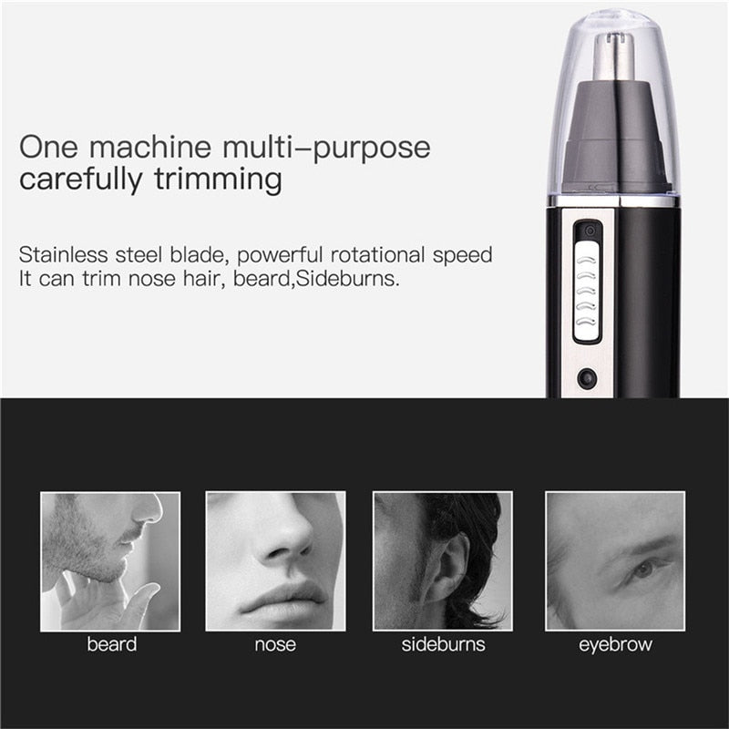 4 in 1 Professional Electric Rechargeable Nose and Ear Hair Trimmer Shaver Temple Cut For Men Personal Care Tools S36 - HAB 