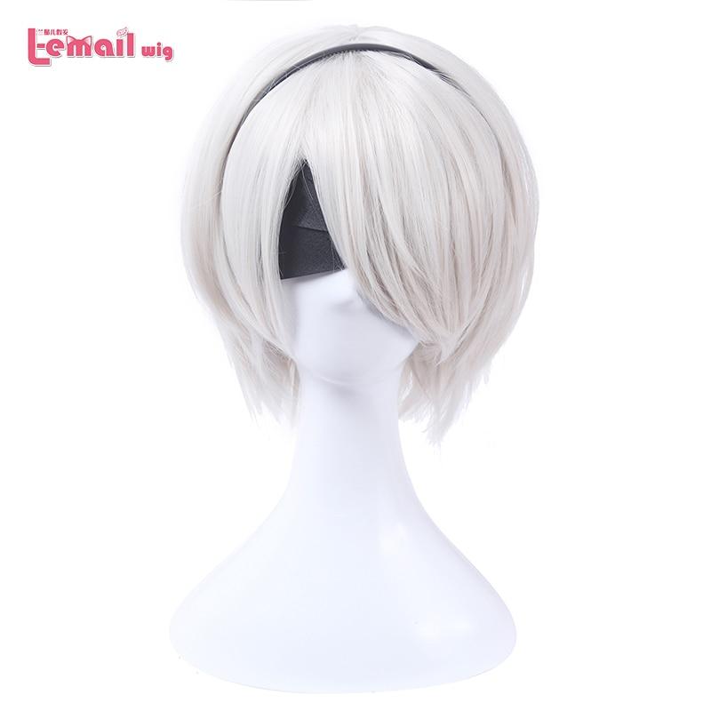 Nier Automatas 2B 9S Cosplay Wigs White Short Men Cosplay Wigs - HAB 