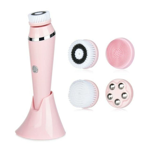 4 in 1 Facial Cleansing Brush Sonic Face Cleaning Tool Exfoliating - HAB 