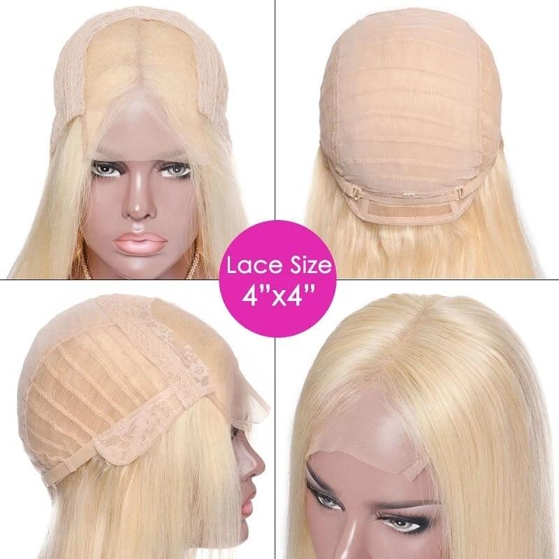 BeuMax Hairs Brazilian 4x4 HD Transparent Lace Front Colored Closure - HAB 