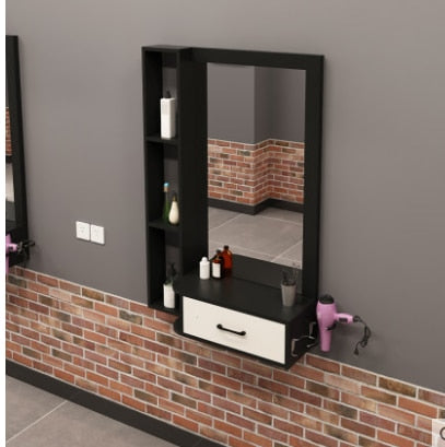 Hairdressing shop mirror hair salon mirror table cabinet table integrated wall-mounted mirror of barber shop hairdressing mirror - HAB 