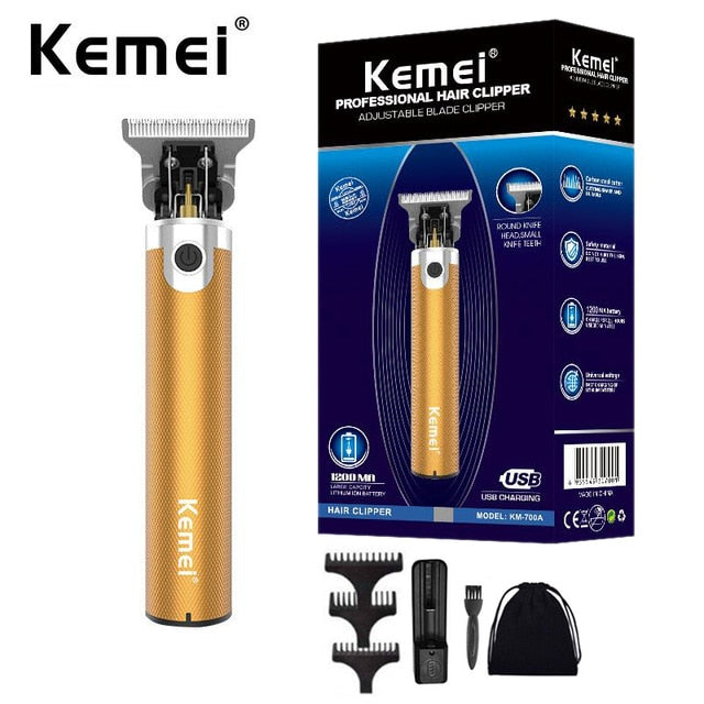Kemei 10W Professional men trimmer beard electric clipper barber hair cutting machine revised to andis outliner gtx gto d8 blade - HAB 
